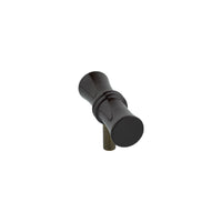 Black bamboo-style knob, angled view