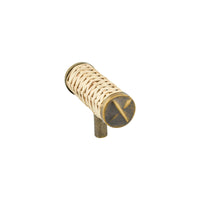 Woven rattan cane knob