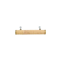 Woven rattan cane bar handle, fine tight weave