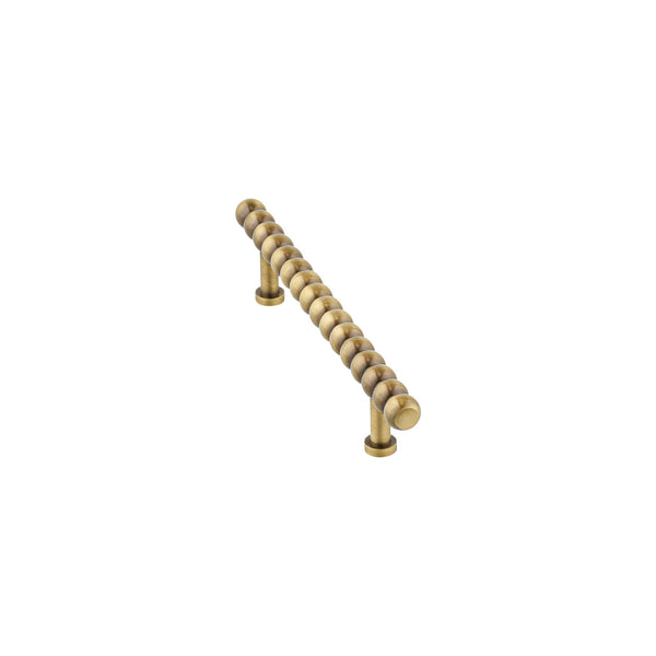 Antique Brass Beaded Bar Pull – Extra Long Cabinet Handle