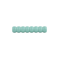 Turquoise beaded bar pull, straight-on view