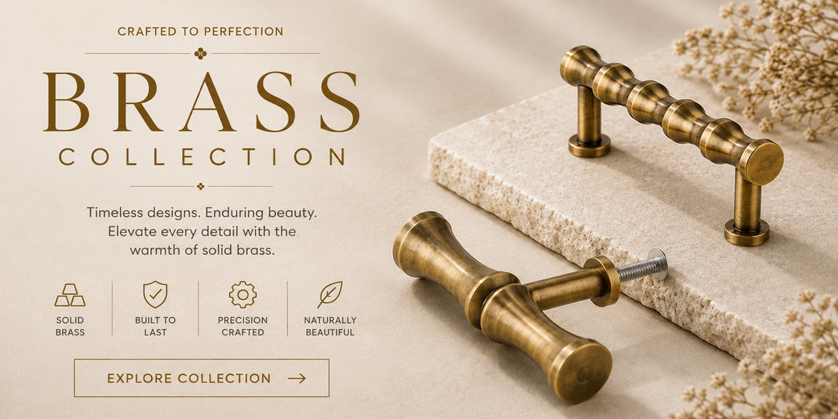 Brass Collection — antique brass handles, crafted to perfection