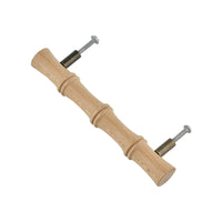 Bamboo-style turned wood bar handle long