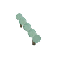 Sage green bamboo-style bar pull, angled view