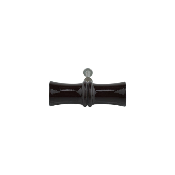 Black Bamboo-Style Turned Wood Cabinet Knob – Painted Drawer Knob