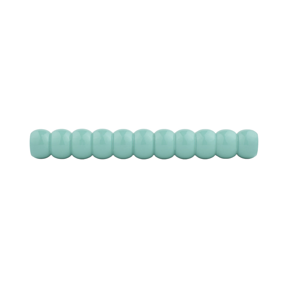 Turquoise Beaded Turned Wood Bar Pull – Compact Painted Cabinet Handle