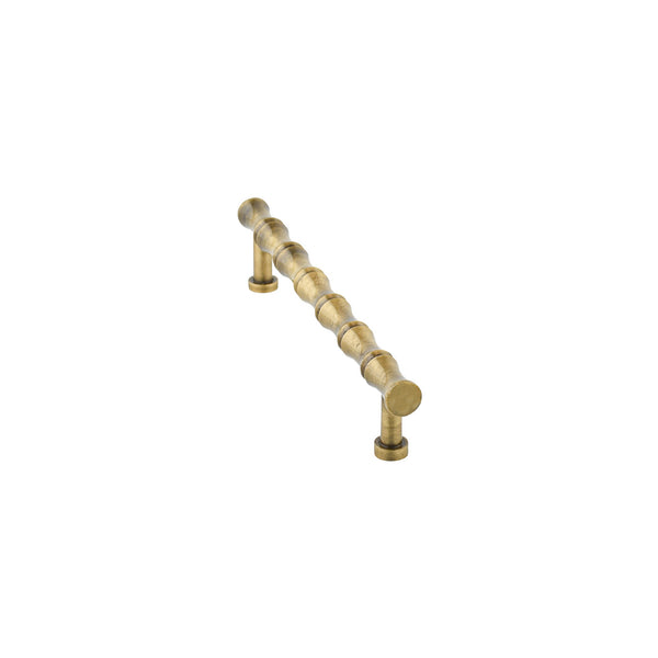 Antique Brass Bamboo-Style Bar Pull – Long Cabinet Handle
