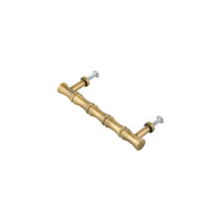 Antique Brass Bamboo-Style Bar Pull – Long Cabinet Handle