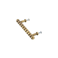 Antique Brass Beaded Bar Pull – Cabinet Handle