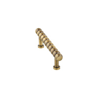 Antique Brass Beaded Bar Pull – Long Cabinet Handle